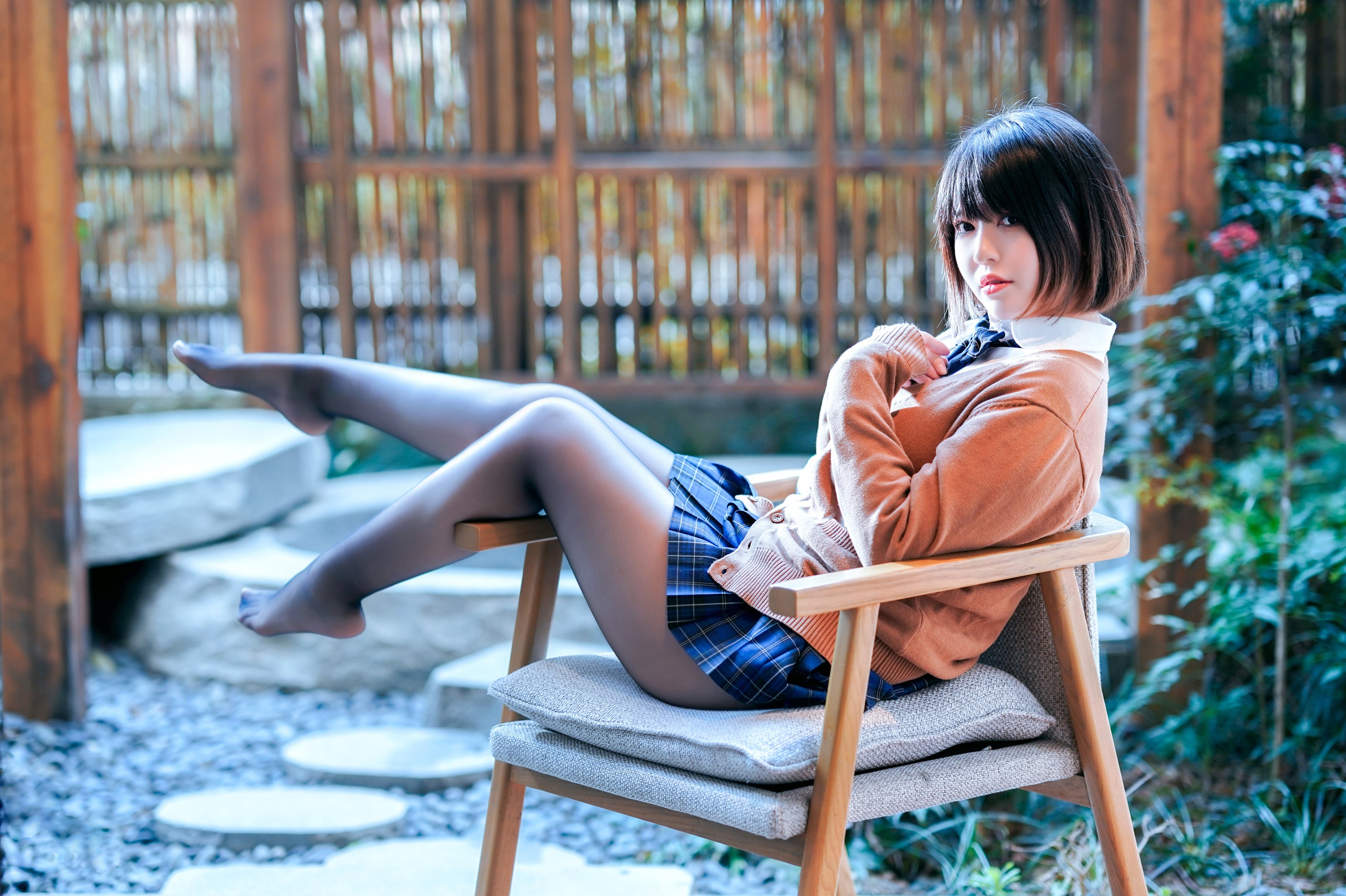 图片[1]-半半子 – NO.064 彼女の制服 [58P]-XikXak